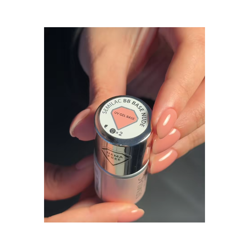 Base renforçante type BIAB — Semilac We Care BB Base Nude 11ml