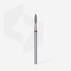 STALEKS - NAIL DRILL BIT FLAME RED EXPERT DIAMETER 2.1MM