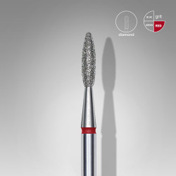 STALEKS - NAIL DRILL BIT FLAME RED EXPERT DIAMETER 2.1MM