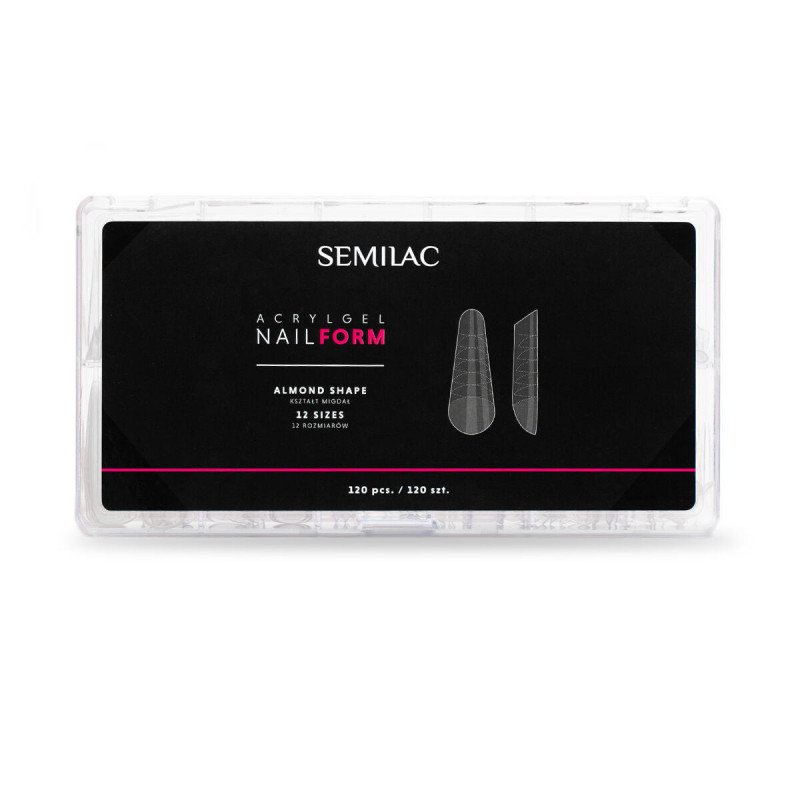 Semilac Acrylgel Nail Form Almond 120 pcs