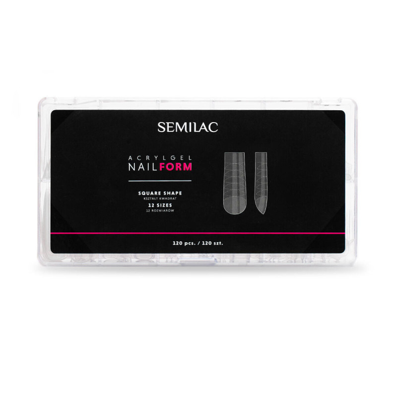 Semilac Acrylgel Nail Form Square 120 pcs