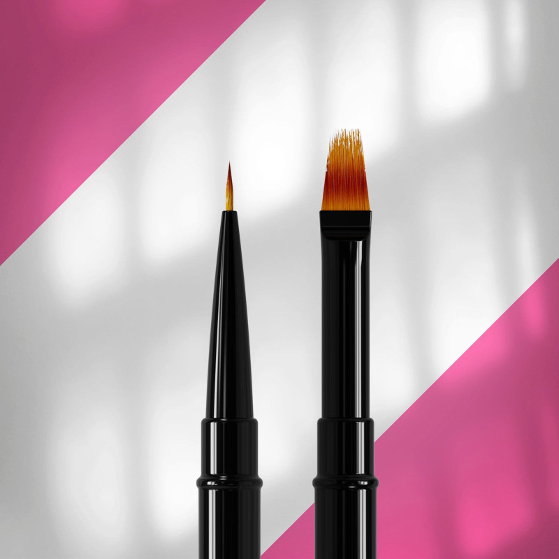 Staleks Expert 01/07 Pinceau Double Embout Liner 7 mm / Dégradé 11 mm