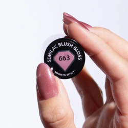 663 Semilac UV Gel Polish Blush Gloss 7 ml/Hema Free