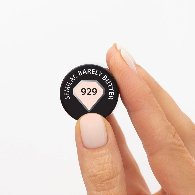 929 Semilac UV Gel Polish Barely Butter 7ml