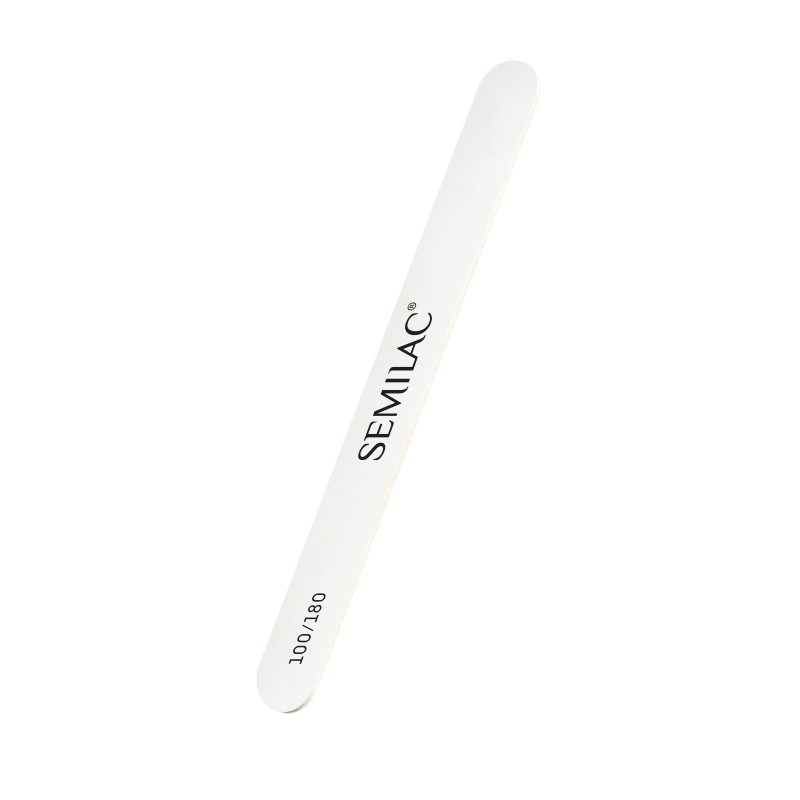 SEMILAC WOOD NAIL FILE QUALITY WHITE 100/180